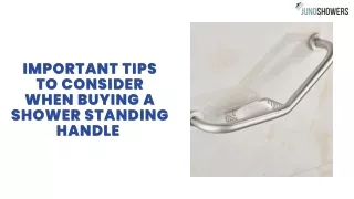 Important Tips To Consider When Buying A Shower Standing Handle