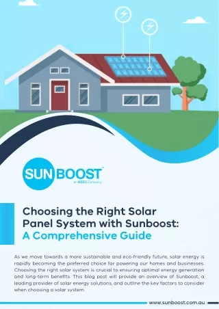 Choosing the Right Solar Panel System: Comprehensive Guide