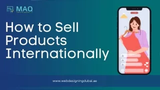 how to sell products internationally