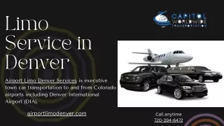 Reliable and Luxurious Transportation Solution by  Airport Limo Denver