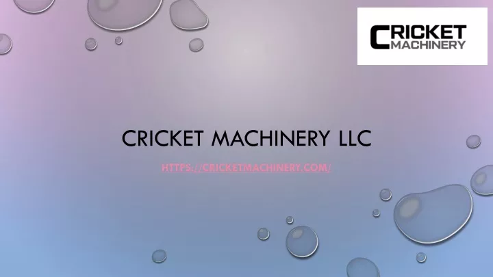 cricket machinery llc