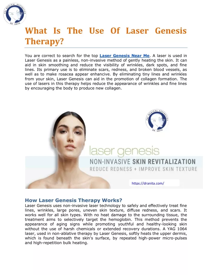 what is the use of laser genesis therapy