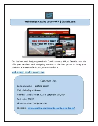 Web Design Cowlitz County WA | Graticle.com