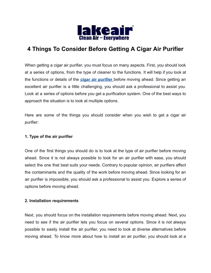 4 things to consider before getting a cigar