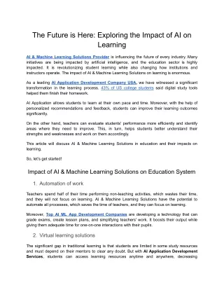 The Future is Here_ Exploring the Impact of AI on Learning