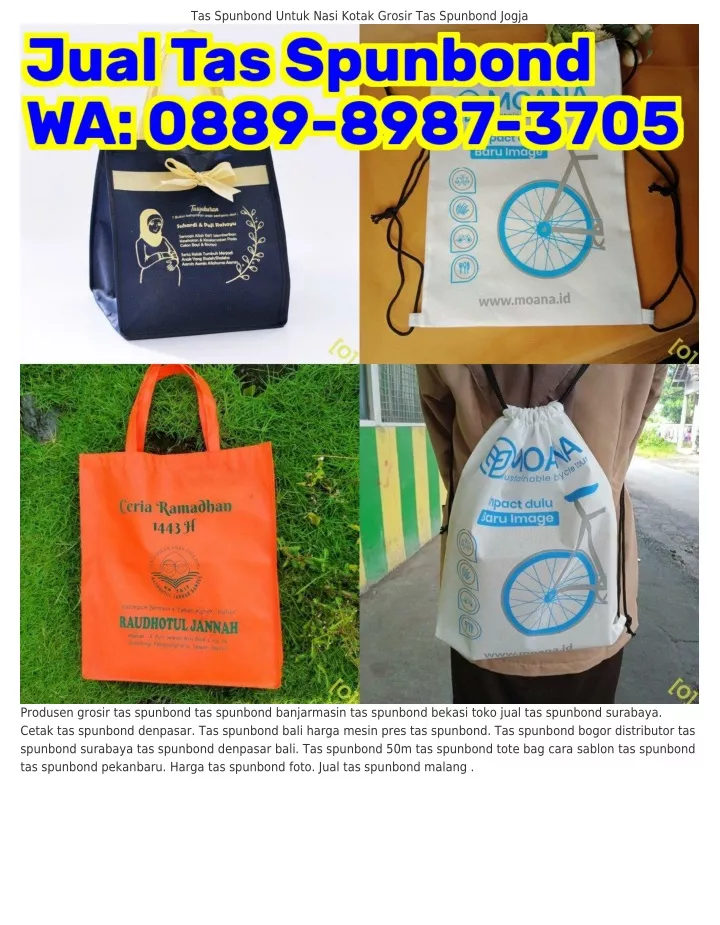 PPT - Ö88ᑫ-8ᑫ8ᜪ-3ᜪÖ5 (WA) Berapa Harga Tas Spunbond Mockup Tas Spunbond