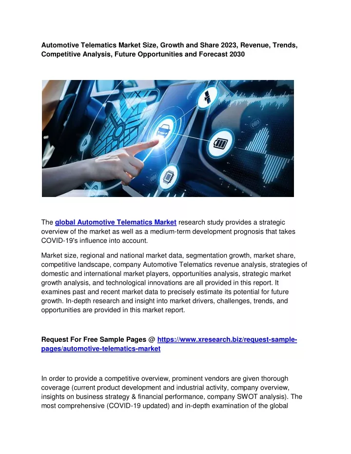 automotive telematics market size growth