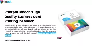 Printpal London High Quality Business Card Printing in London