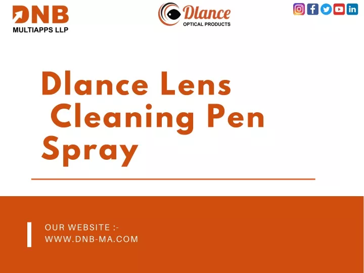 dlance lens cleaning pen spray