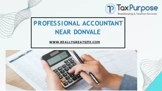 Professional Accountant Near Donvale