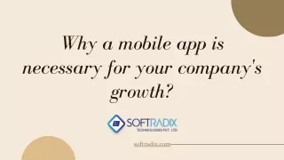 Why a mobile app is necessary for your company's growth?