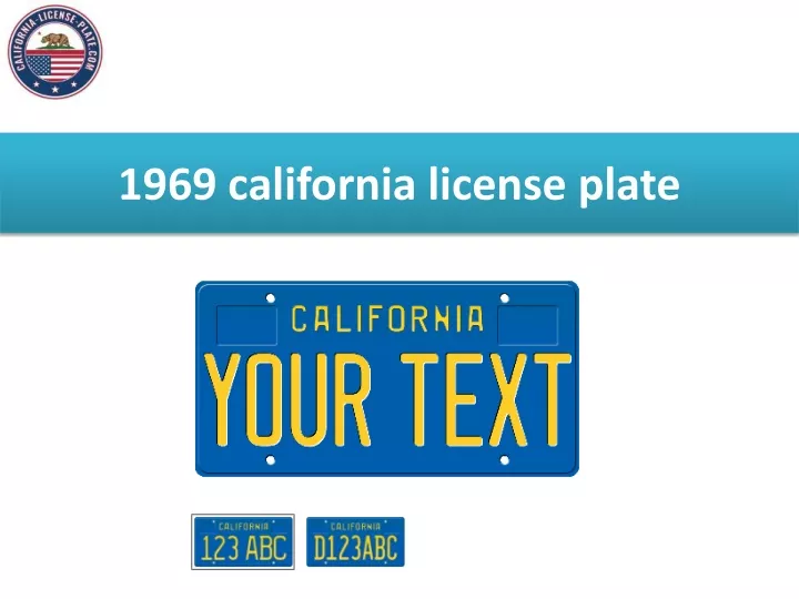 1969 california license plate