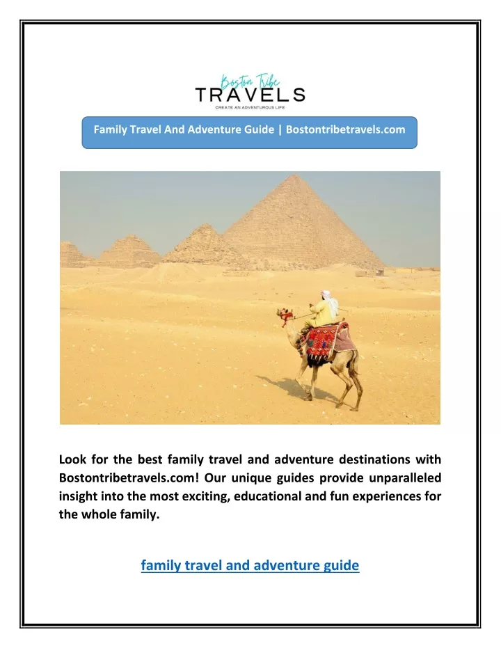 family travel and adventure guide