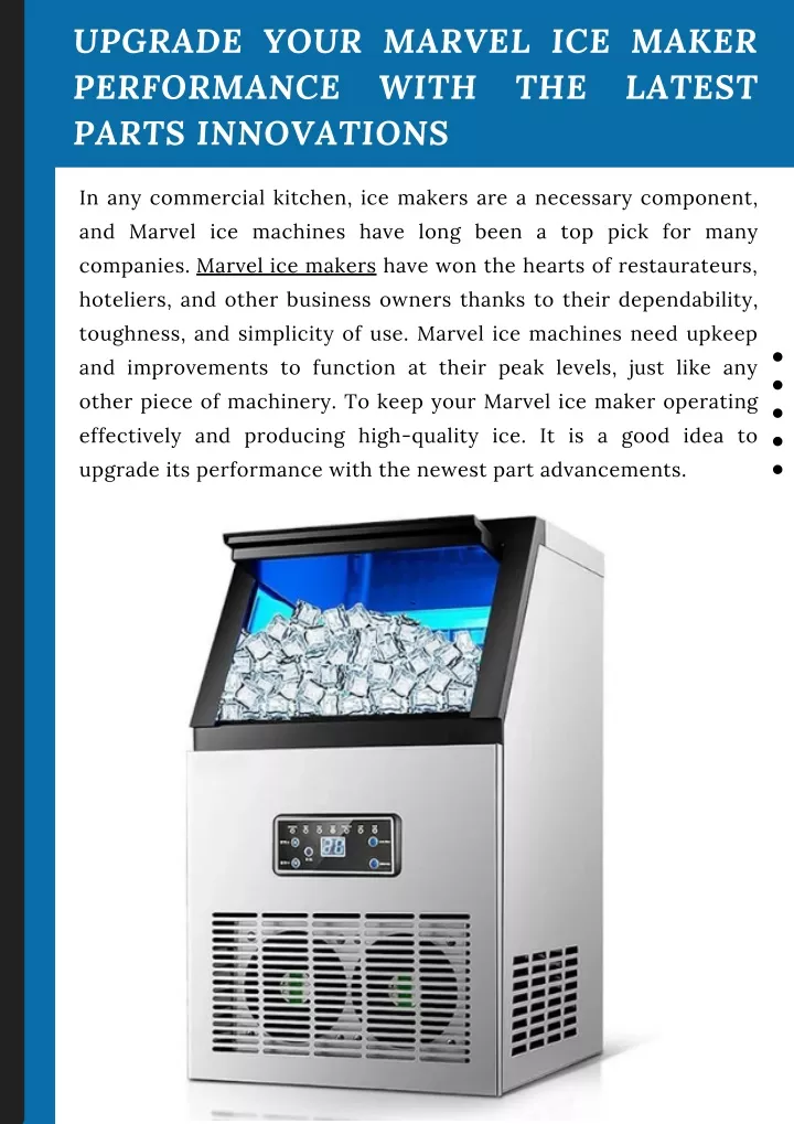 PPT Upgrade Your Marvel ice maker Performance with the Latest Parts