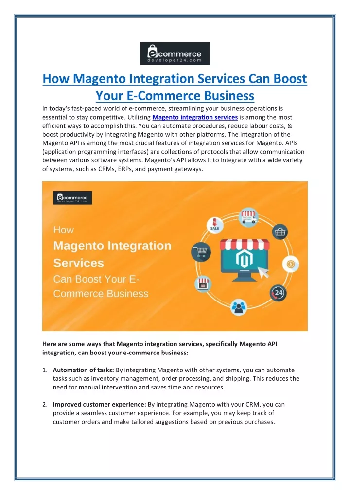 how magento integration services can boost your