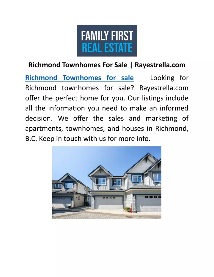 richmond townhomes for sale rayestrella com