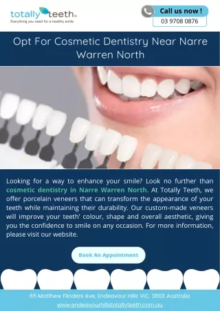 Opt For Cosmetic Dentistry Near Narre Warren North