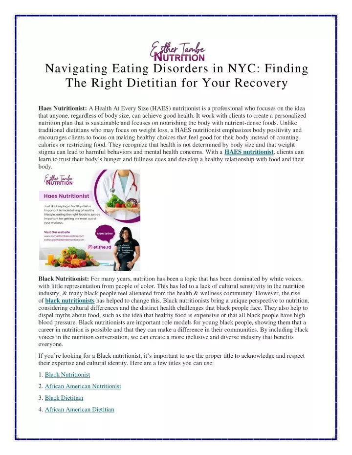 navigating eating disorders in nyc finding