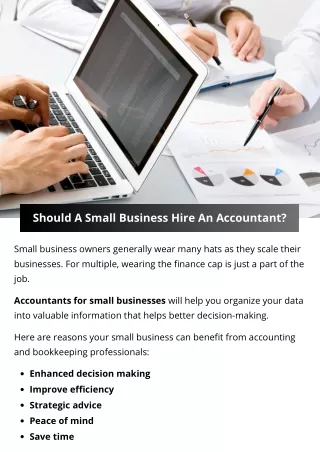 Should A Small Business Hire An Accountant?