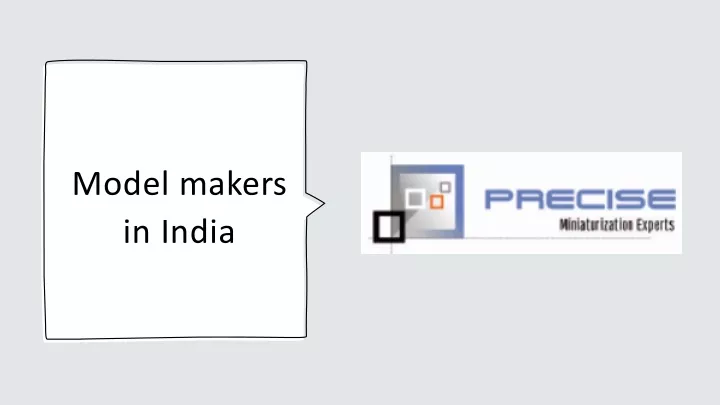 model makers in india