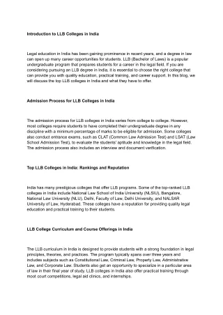 LLB College Study Abroad Programs: Expanding Your Legal Education Globally