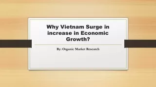Why Vietnam Surge in increase in Economic Growth