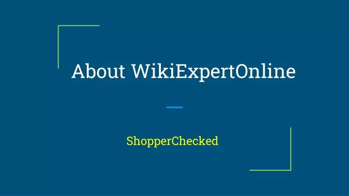 about wikiexpertonline