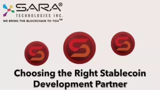 Choosing the Right Stablecoin Development Partner