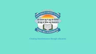 Baba manjh convent school | Best CBSE convent schools in Hoshiarpur