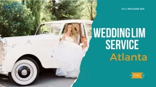 Make a Grand Entrance With Luxury Wedding Limo Service in Atlanta