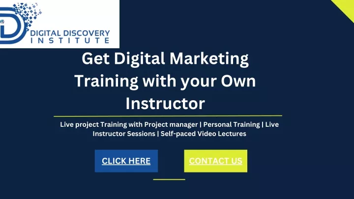 get digital marketing training with your