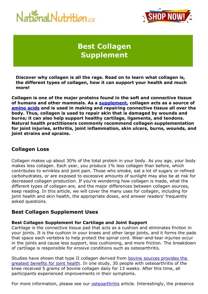 PPT - Best Collagen Supplement PowerPoint Presentation, Free Download ...