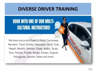 diverse driver training