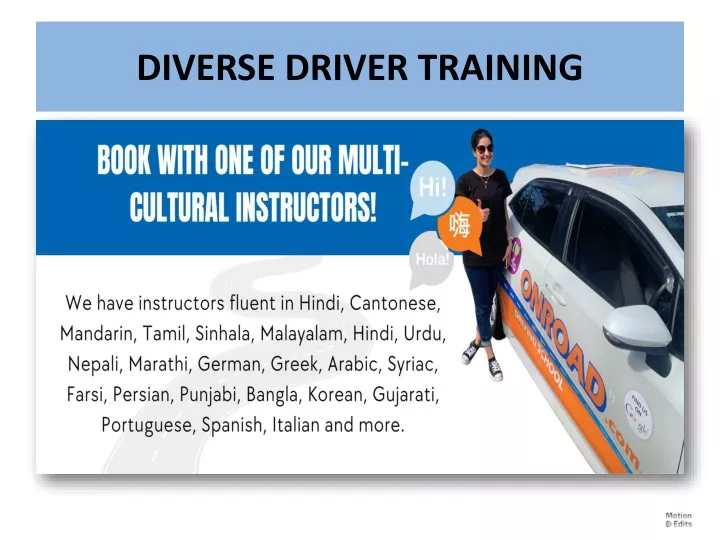 diverse driver training