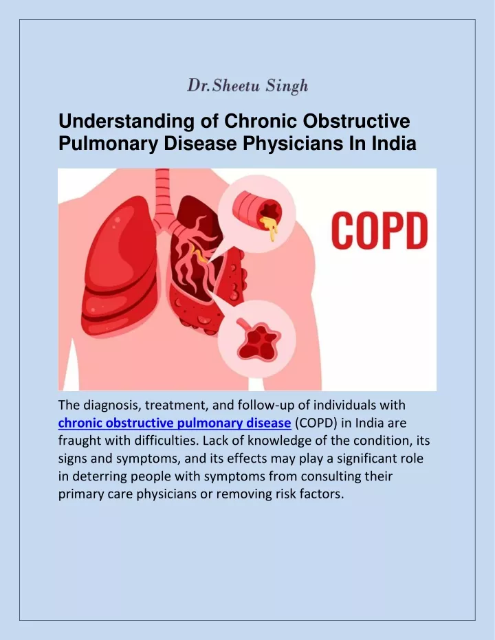 understanding of chronic obstructive pulmonary