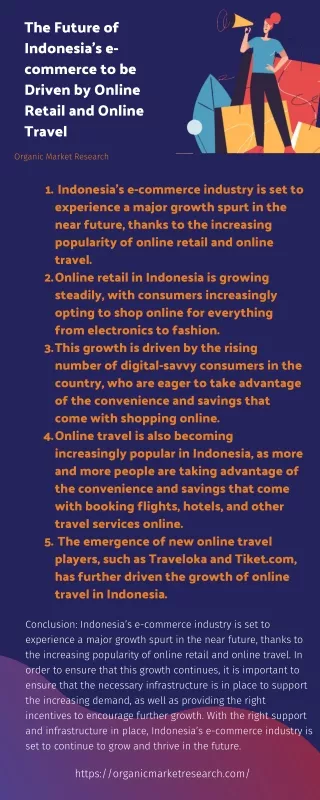 Future of Indonesia's e-commerce to be Driven by Online Retail and Online Travel