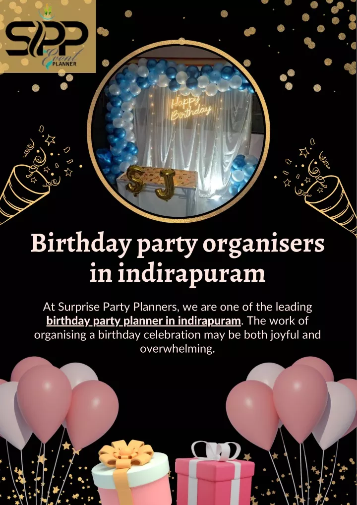 birthday party organisers in indirapuram