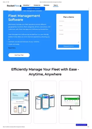 Fleet Management Software - RocketFlow