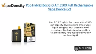 Pop G.O.A.T. Hybrid Box