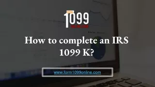 how to complete an irs 1099 k