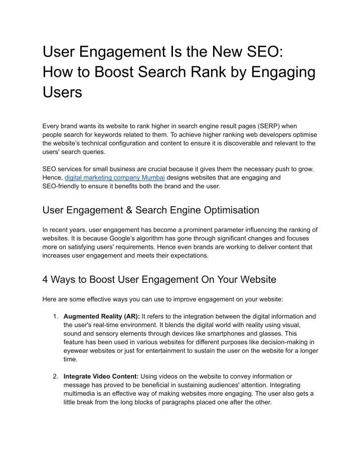 user engagement is the new seo how to boost