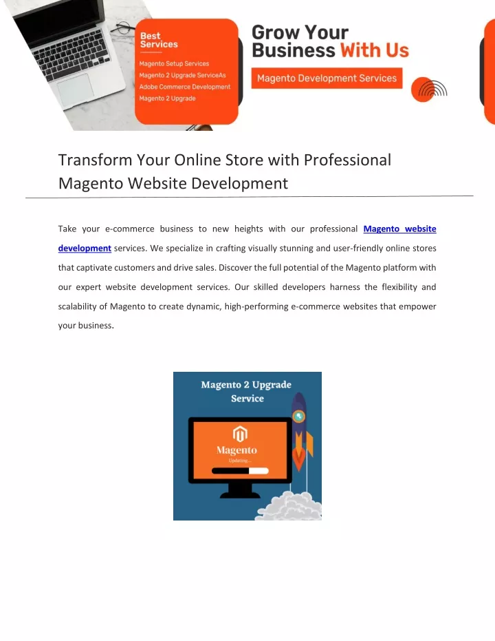 transform your online store with professional