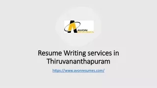 resume writing services in thiruvananthapuram