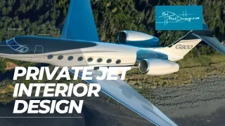 Private jet interior design