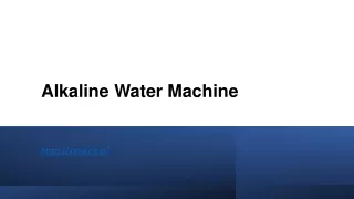alkaline water machine