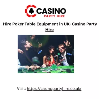 Book Casino Party Hire for fun casino parties and events