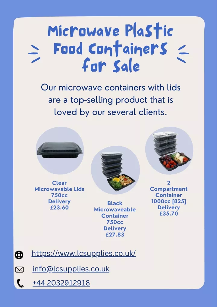 microwave plastic food containers for sale