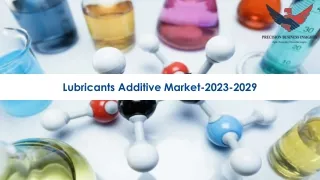 lubricants additive market 2023 2029