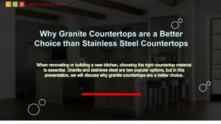 Why Choose Granite Countertops Over Stainless Steel?