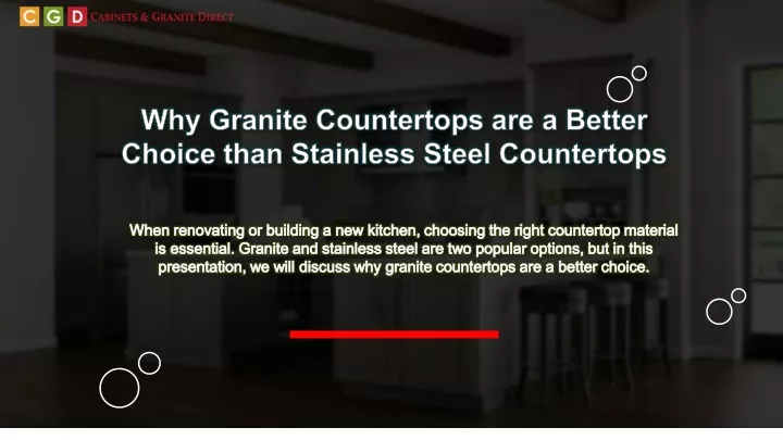 why granite countertops are a better choice than